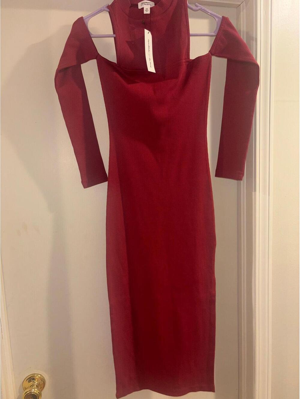 Signed Blake x The Drop Rhubarb Cutout Midi Dress XXS NWT